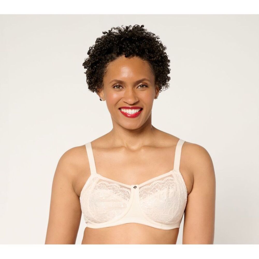 Gloria Vanderbilt Women's Bra Sz 34DDD Breezies Natural Curves Sandalwood